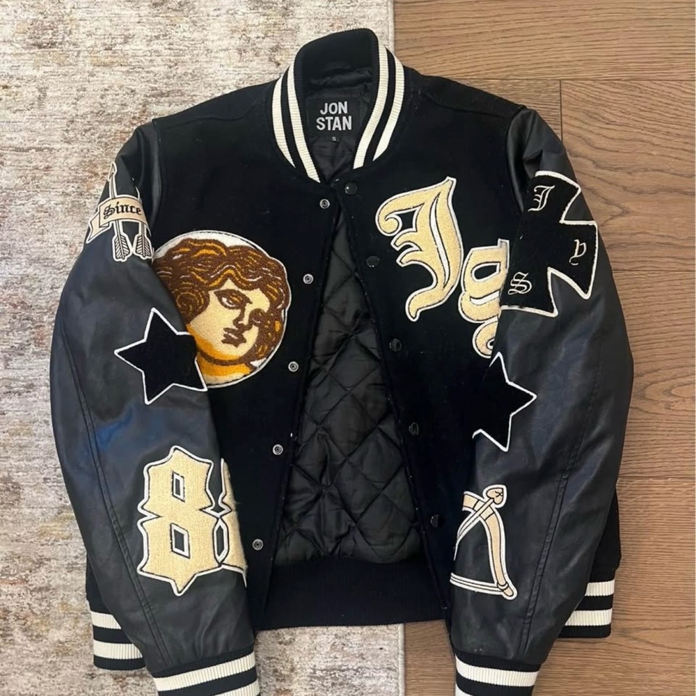 Black Varsity Jacket for Women